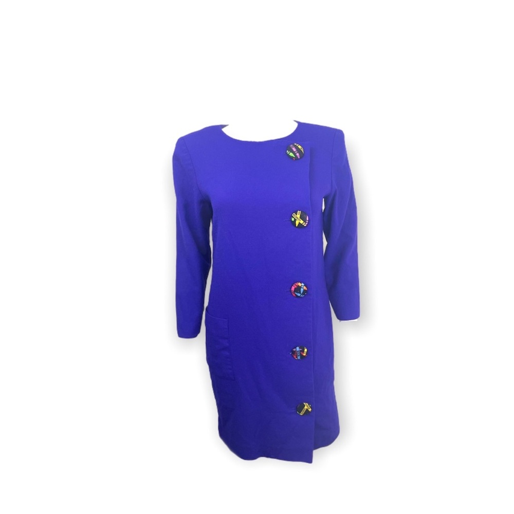 Vintage Crayon Button Detail Dress SZ S / M